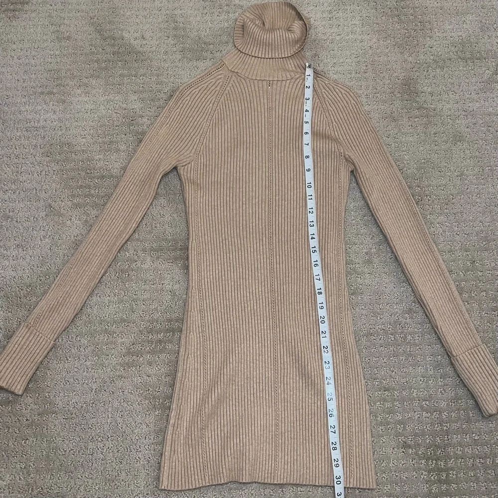 NWT White House Black Market WHBM Long Sleeve Turtleneck Pointelle Tunic XS